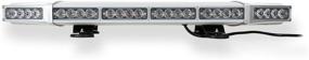 img 1 attached to Falcon Flight Emergency 3 Watt Low Profile Magnetic Roof Mount Mini LED Light Bar 27 In (Blue/Amber)