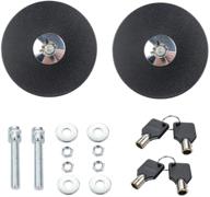 🔒 enhance security and style with dewhel universal round jdm mount bonnet hood lock pins kit - black logo