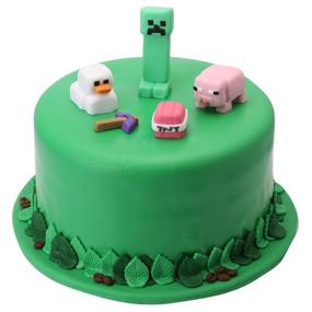 img 3 attached to SUPER Pixel Game Party Birthday Cake Topper Set - Cake Decoration for Birthday Parties