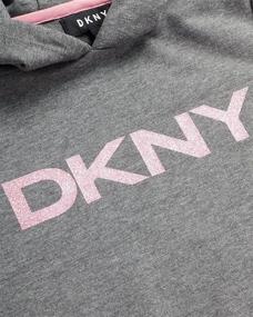 img 3 attached to DKNY Girls Dress Casual Sweatshirt Girls' Clothing in Dresses