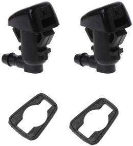 img 4 attached to 🚘 High-Quality Windshield Washer Nozzles Kit - Direct Replacement for 55157319AA, 4806312AA - Compatible with 08-12 Liberty, 06-10 Commander, 07-11 Dodge Nitro - Sprays Jets - 2 PCS