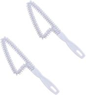 🧹 2-pack 360 degree stiff bristles brush│versatile household deep cleaning scrubber/tool for window grooves, kitchen, bathroom, and floors logo