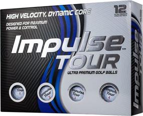 img 1 attached to JEF WORLD OF GOLF Impulse Tour ⛳️ Premium White Golf Balls - 3 Piece Construction, 12-Pack