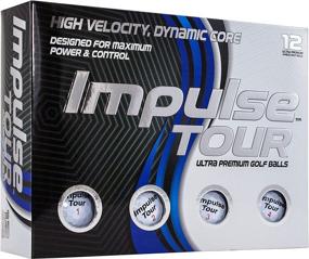 img 2 attached to JEF WORLD OF GOLF Impulse Tour ⛳️ Premium White Golf Balls - 3 Piece Construction, 12-Pack