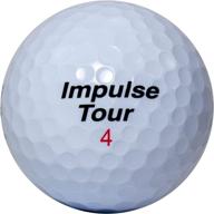 jef world of golf impulse tour ⛳️ premium white golf balls - 3 piece construction, 12-pack логотип