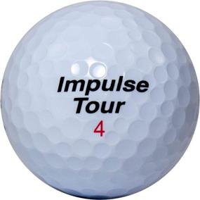 img 4 attached to JEF WORLD OF GOLF Impulse Tour ⛳️ Premium White Golf Balls - 3 Piece Construction, 12-Pack