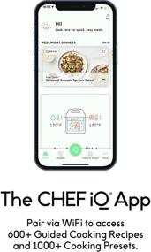 img 2 attached to 👨 CHEF iQ Smart Pressure Cooker: 10 Cooking Functions, Built-in Scale, 1000+ Presets, and App-Enabled for Foolproof Guided Recipes