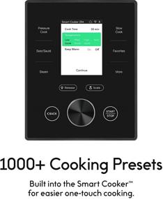 img 1 attached to 👨 CHEF iQ Smart Pressure Cooker: 10 Cooking Functions, Built-in Scale, 1000+ Presets, and App-Enabled for Foolproof Guided Recipes