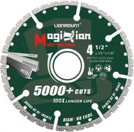 🦁 all-purpose 4-1/2 inch metal cutting diamond blade with 7/8 inch arbor for rebar, sheet metal, angle iron, and stainless steel - lionmount cut off wheel логотип