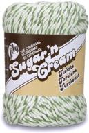 🧶 lily sugar'n cream super size twists green twists yarn, 3 oz (1 ball) logo