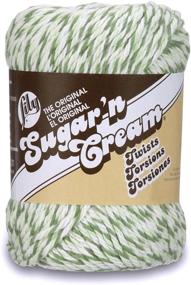 img 4 attached to 🧶 Lily Sugar'n Cream Super Size Twists Green Twists Yarn, 3 oz (1 Ball)