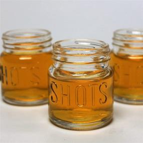img 3 attached to 🍹 Mason Jar Shot Glass Set of 12 - 2 Ounce with Leak-Proof Lids, Ideal for Shots, Drinks, Favors, Candles, and Crafts