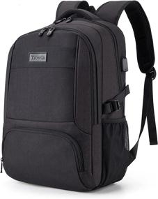 img 4 attached to 🎒 Black Resistant Rucksack - Ideal Gift for Business and Travel