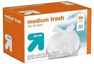 8 gallon 56 count fresh scent medium trash bags with flap-tie closure by up & up logo