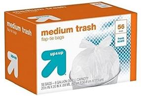 img 1 attached to 8 Gallon 56 Count Fresh Scent Medium Trash Bags with Flap-Tie Closure by up & up