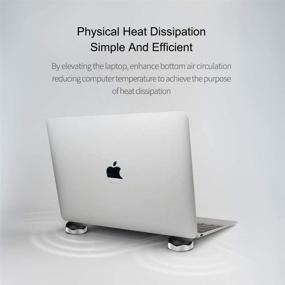 img 3 attached to 🔥 Hagibis Ergonomic Laptop Cooling Pad: Portable Magnetic Foot Heat Dispersion for MacBook Pro and Computers