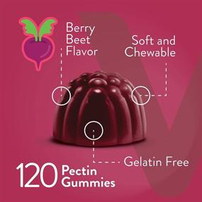 img 2 attached to 🍇 Berry Beet Magnesium & Vitamin C Gummies - Enhances Circulation & Blood Pressure Health - Energy & Nitric Oxide Boosting Supplement - Immune Support - 2 Pack of 60 Count