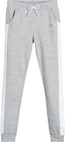 img 1 attached to 👧 Hind Girls' Sweatpants - 4 Pack Active Fleece Joggers (Size 7-16)