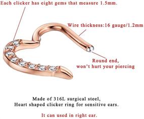 img 2 attached to Earrings Piercing Jewelry Surgical Stainless Women's Jewelry