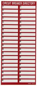 img 2 attached to ⚡️ Panduit PES S1 Circuit Directory Adhesive: Streamline Your Circuit Management