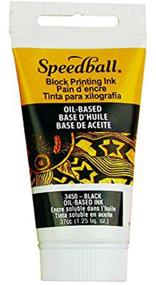 img 2 attached to 🖌️ Professional Speedball 3450 Printmaking Ink, Permanent and AP Certified, 1.25 FL OZ, Black, Oil-Based