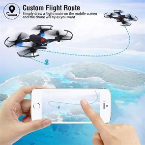 img 2 attached to 🚁 Twister.CK Foldable Quadcopter Drone with 720P HD Camera for Adults - WiFi FPV Live Video, Altitude Hold, Headless Mode, Gesture Control for Kids - Includes 2 Batteries