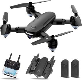 img 4 attached to 🚁 Twister.CK Foldable Quadcopter Drone with 720P HD Camera for Adults - WiFi FPV Live Video, Altitude Hold, Headless Mode, Gesture Control for Kids - Includes 2 Batteries