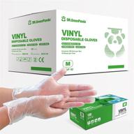 premium quality dr. greenpanda vinyl gloves (medium) - bulk case of 1000 for maximum protection logo