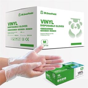 img 4 attached to Premium Quality Dr. GreenPanda Vinyl Gloves (Medium) - Bulk Case of 1000 for Maximum Protection