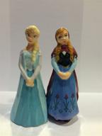 westland giftware disney frozen elsa & anna ceramic salt & pepper shakers - multicolor magnetic set logo