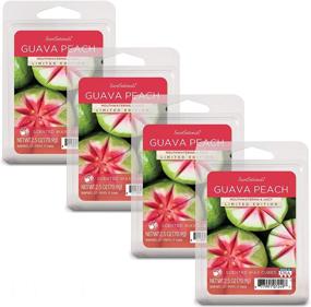img 4 attached to 🍑 Scentsational Guava Peach Scented Wax Melts - Pack of 4, 2.5 oz Wax Cubes for Home Fragrance, Electric Wickless Candle Bar Air Freshener, Spa Aroma Decor Gift