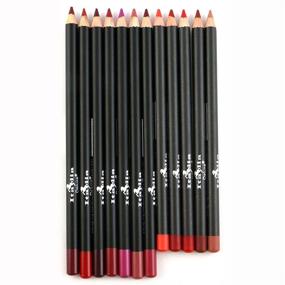 img 2 attached to 💄 Enhance Your Lips with the 12pc Italia Deluxe Ultra Fine Lip Liner Set, Featuring 12 Stunning Colors