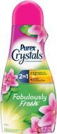 🌸 purex crystals in-wash fragrance booster, fabulously fresh | 39oz size for enhanced scent experience logo