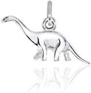 withlovesilver brontosaurus pendant - 925 sterling silver tiny dinosaur jewelry logo