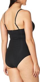 img 2 attached to 👙 Stylish and Flattering: Anne Cole Women's Shirred Maillot Solid One-Piece Swimsuit