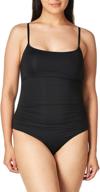 👙 stylish and flattering: anne cole women's shirred maillot solid one-piece swimsuit logo