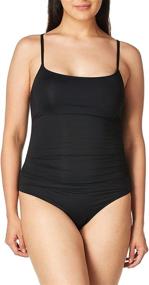 img 4 attached to 👙 Stylish and Flattering: Anne Cole Women's Shirred Maillot Solid One-Piece Swimsuit