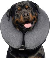 🐾 midog inflatable pet collar for post-surgery recovery, soft dog cone collar to safeguard stitches, wounds, and rashes - ideal for dogs and cats logo