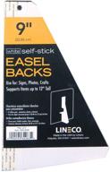 📦 lineco 328-3009 self-stick chipboard easel backs, 9-inch, white, pack of 5 logo