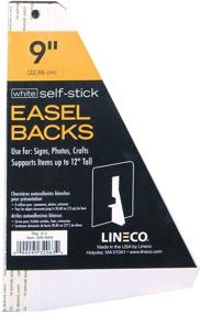 img 1 attached to 📦 Lineco 328-3009 Self-Stick Chipboard Easel Backs, 9-inch, White, Pack of 5