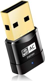 img 4 attached to 🔌 Высокоскоростной USB WiFi адаптер, AC600 мини беспроводной донгл для ПК/настольного компьютера/ноутбука - Двухдиапазонный 2,4 ГГц/150 Мбит/с + 5 ГГц/433 Мбит/с, 802.11 ac - Windows 10/8/8.1/7/Vista/XP, совместим с Mac OS 10.6-10.15.