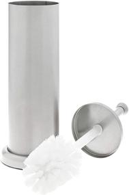 img 4 attached to Amazon Basics Round Bathroom Accessory Collection - Toilet Brush Holder (Small Size)