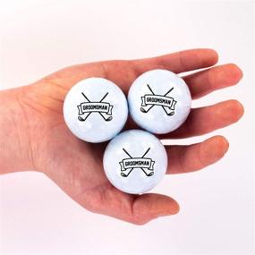 img 2 attached to 🏌️ Customized Groomsman Golf Balls - 12 Pack, Wilson, Personalized Designs for Groomsmen, Best Man, Ushers, Officiants