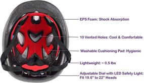 img 2 attached to 🚴 SG Dreamz Kids Helmet with Protective Gear – Adjustable for Ages 3-7: Perfect Gift Package for Multi-Sports Enthusiasts with LED Safety Light