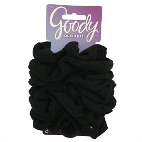 img 4 attached to 🖤 Goody Ouchless Scrunchie Black 8 Count: Gentle and Snag-Free Hair Accessory