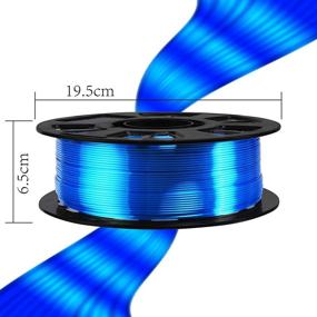 img 2 attached to Satin Shiny Silk Sapphire Blue PLA 3D Printer Filament