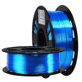 img 3 attached to Satin Shiny Silk Sapphire Blue PLA 3D Printer Filament