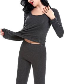 img 2 attached to 👚 LIQQY Long Sleeve Thermal Underwear X Small Women's Clothing – Perfect for Lingerie, Sleep, and Lounge