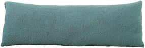 img 1 attached to 💙 Soft Sherpa Body Pillow Cover with Hidden Zipper - Luxurious Comfort in Baby Blue - 21"x54