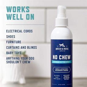 img 1 attached to 🐶 Rocco & Roxie No Chew Spray for Dogs - Powerful Bitter Formula to Stop Chewing – Alcohol Free Anti Chew Repellent – Effective Dog Training Essential for Puppies and Cats